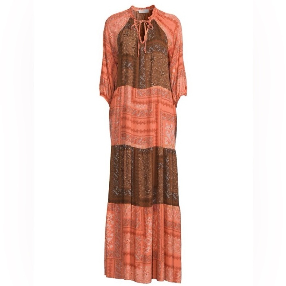 Renee C - Color-Block Boho Tiered Three Quarter S… - image 3